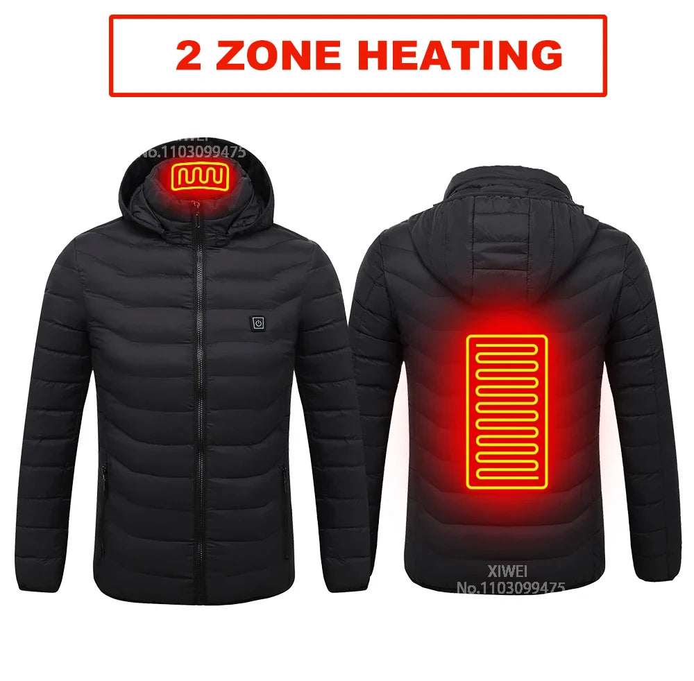 Heated Jacket Men Women USB Electric Self Heating Jacket Winter Coat