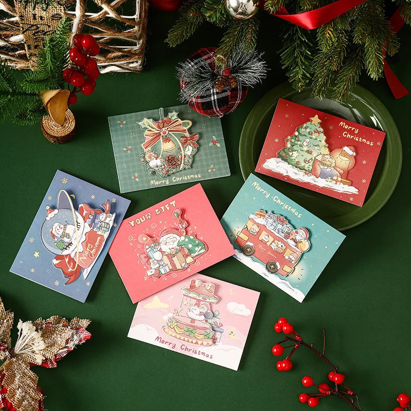 Christmas Greeting Card Kids Mini Christmas Blessing Greeting Cards