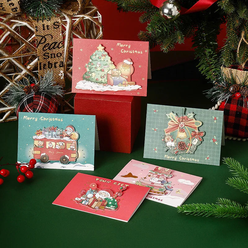 Christmas Greeting Card Kids Mini Christmas Blessing Greeting Cards