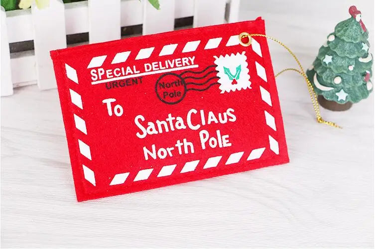 Paper Envelopes Christmas Xmas Tree Hanging Card