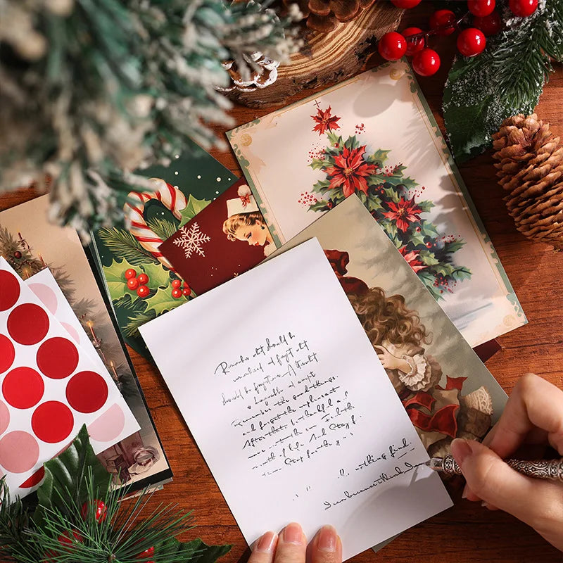 bag Christmas Postcard Christmas Scene