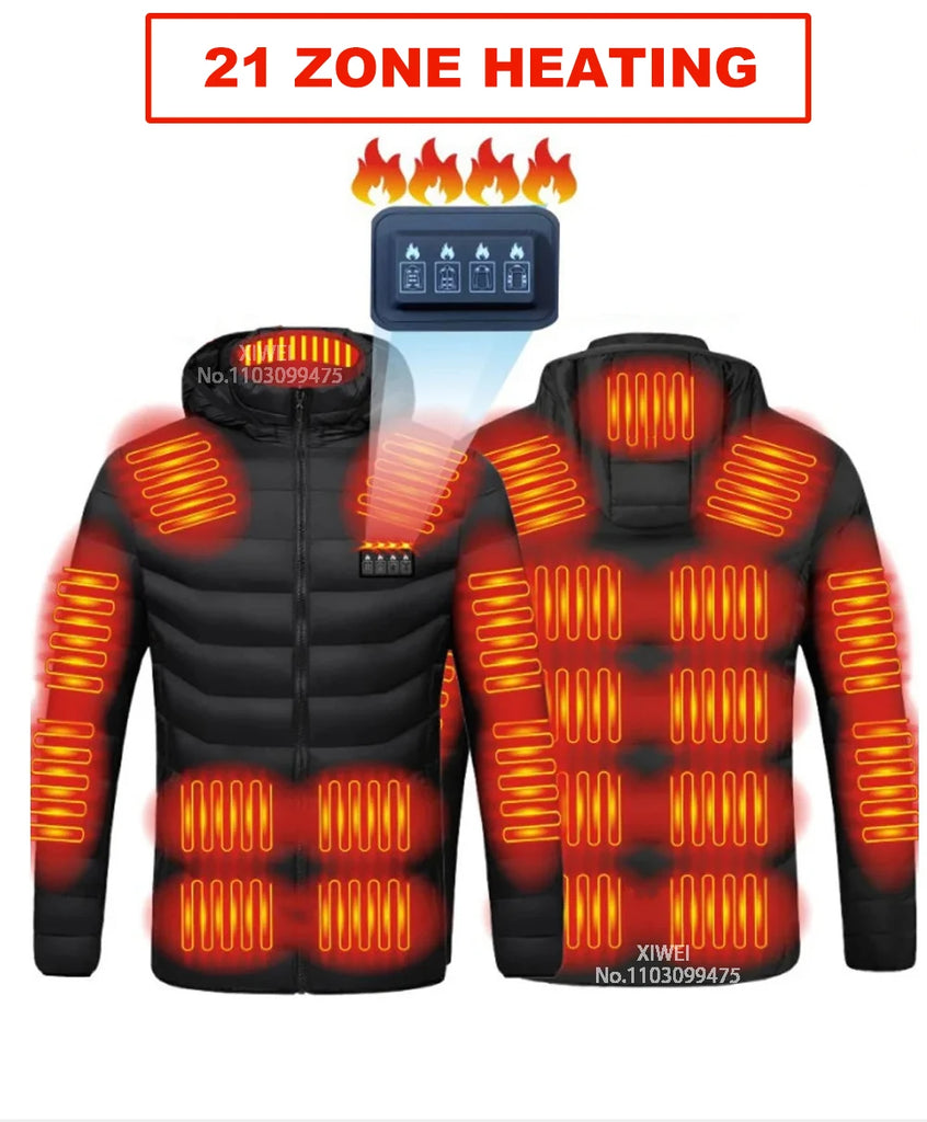 Heated Jacket Men Warm Vest USB Self Heating Jacket