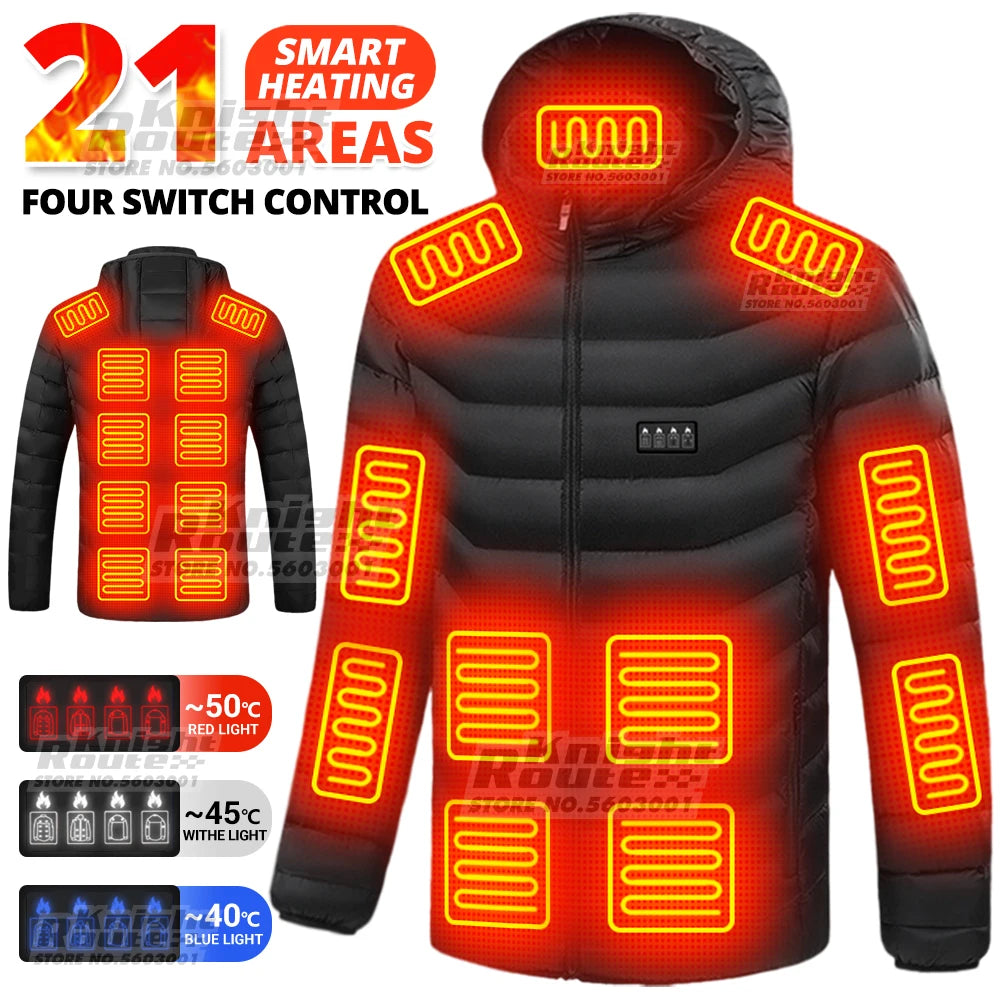 Men's Women's Motorcycle Jacket USB Electric Heating Jacket