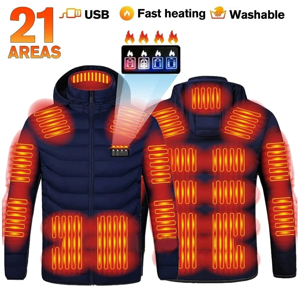 Heated Jacket For Men Winter USB Electric Heating Jacket
