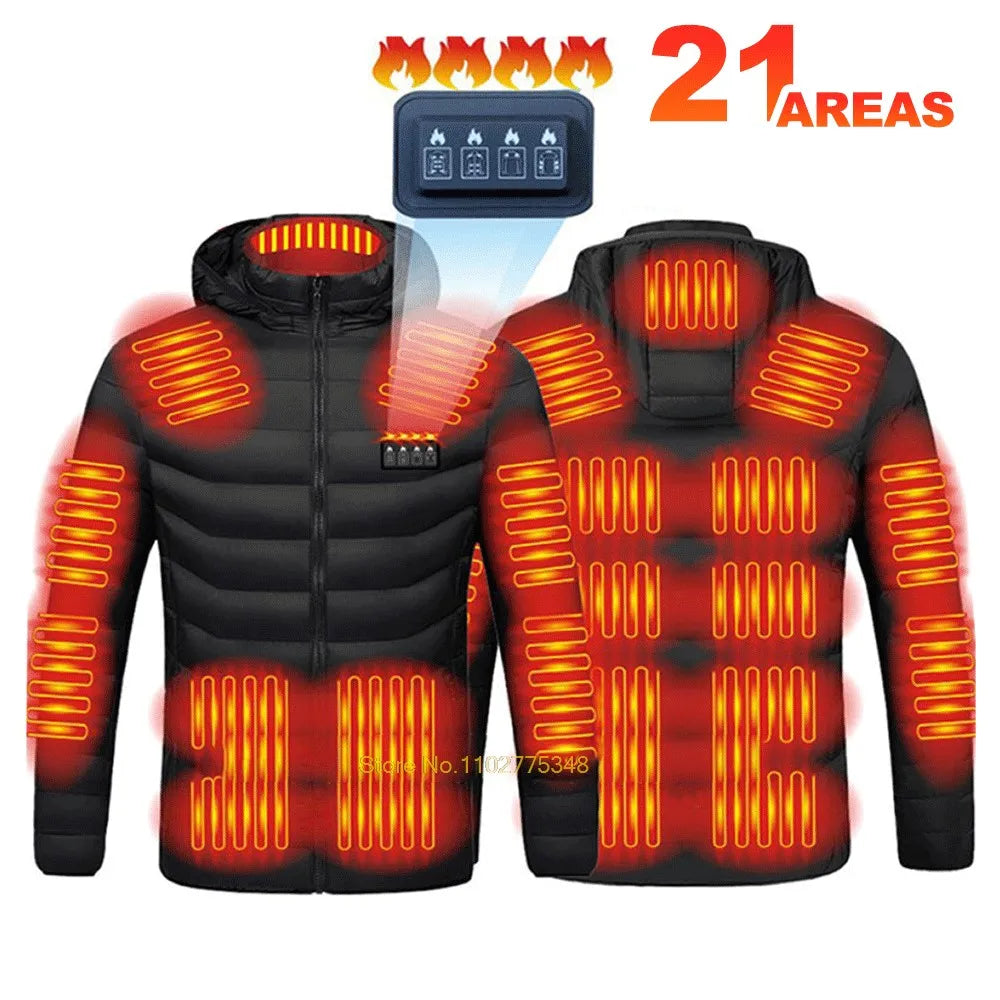 Heated Jacket Men Warm Vest USB Self Heating Jacket