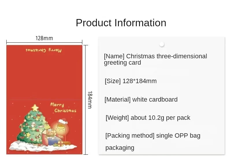 Christmas Greeting Card Kids Mini Christmas Blessing Greeting Cards