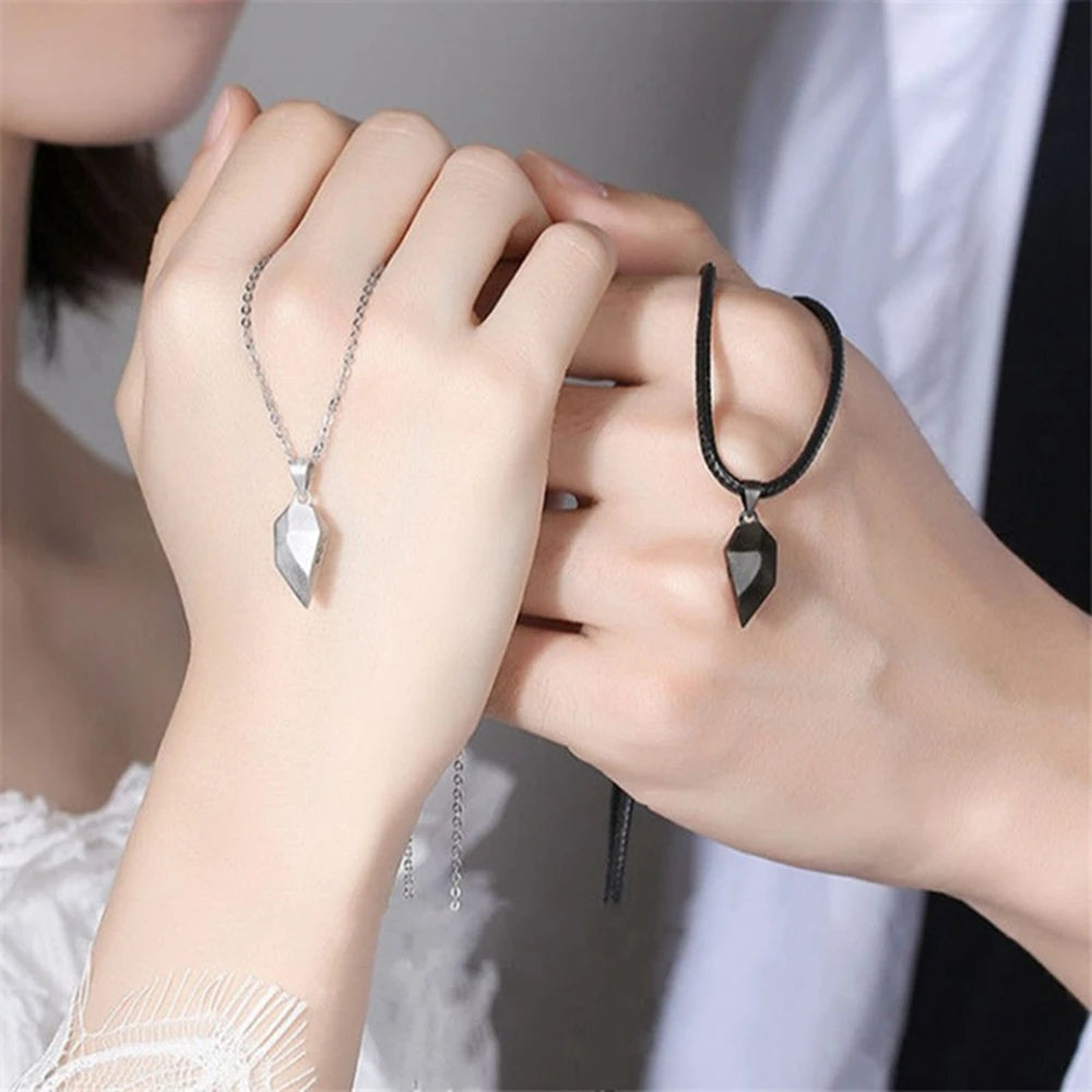 Korean Fashion Magnetic Couple Necklace For Lovers