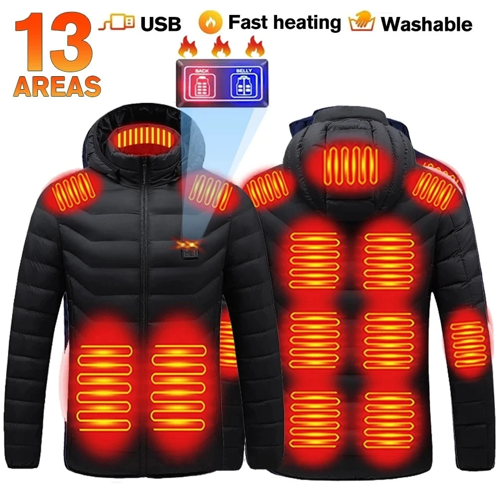 Heated Jacket For Men Winter USB Electric Heating Jacket