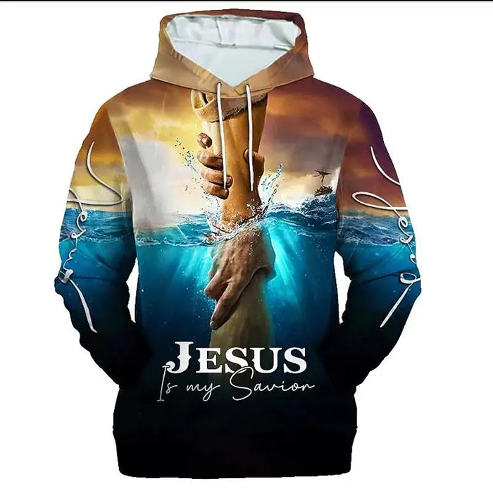 Jesus Amen Hoodie for Men Clothing Unisex 3D