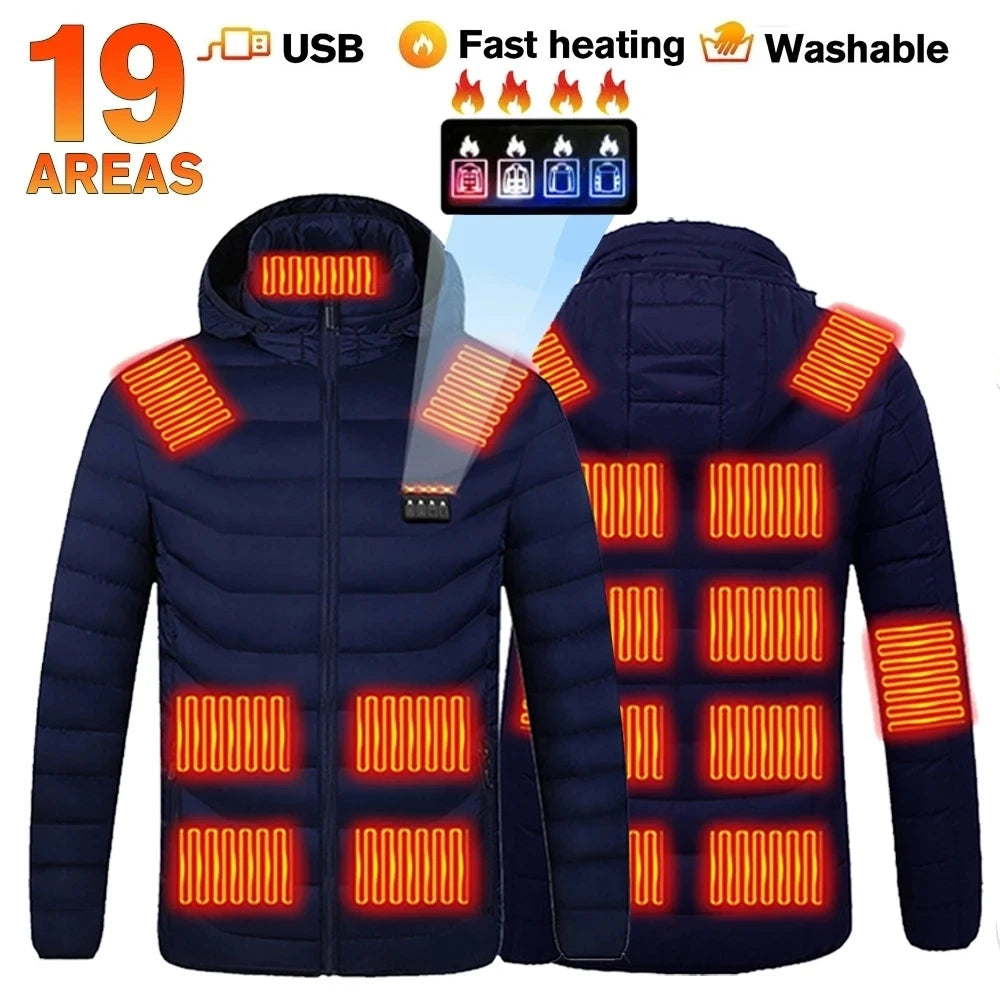 Heated Jacket For Men Winter USB Electric Heating Jacket