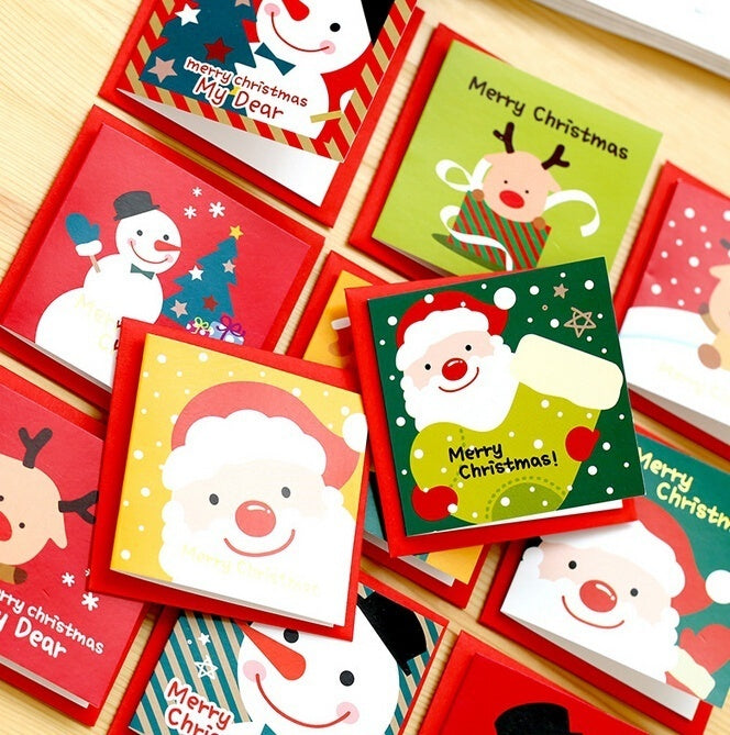 Christmas Greeting Card Kids Mini Christmas Blessing Greeting Cards