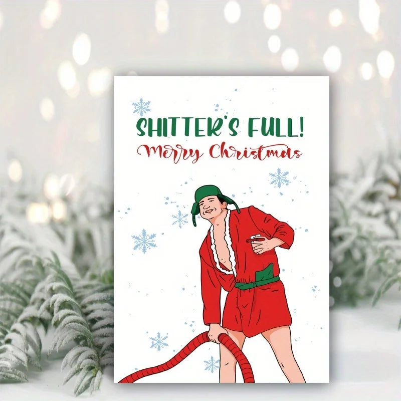 Merry Christmas card, Christmas greetings card