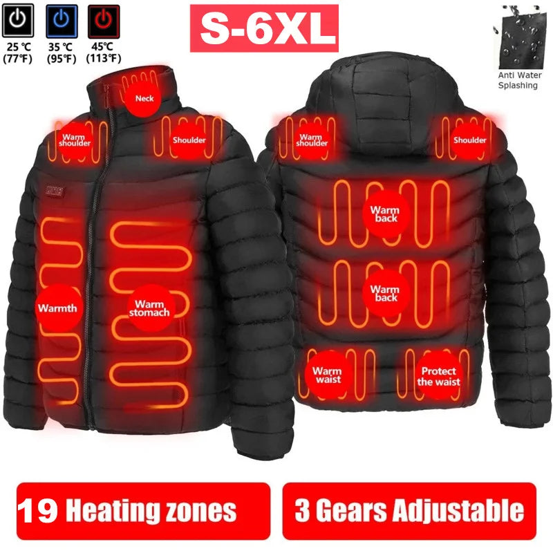 Heated Jacket For Men Winter USB Electric Heating Jacket