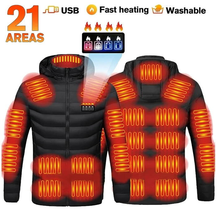 Heated Jacket For Men Winter USB Electric Heating Jacket