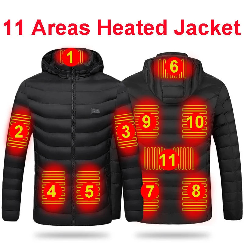Heated Jacket For Men Winter USB Electric Heating Jacket