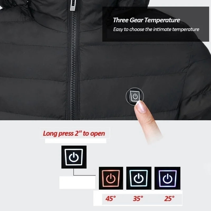 Heated Jacket For Men Winter USB Electric Heating Jacket