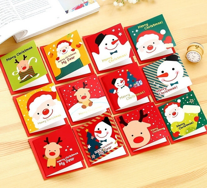 Christmas Greeting Card Kids Mini Christmas Blessing Greeting Cards