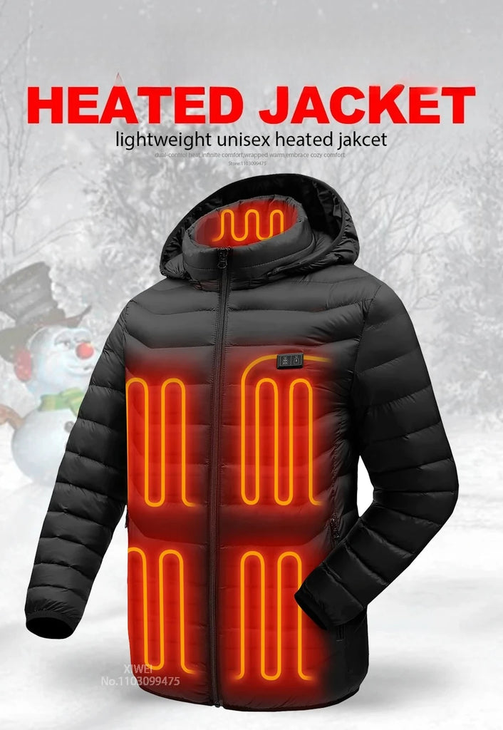 Heated Jacket Men Warm Vest USB Self Heating Jacket