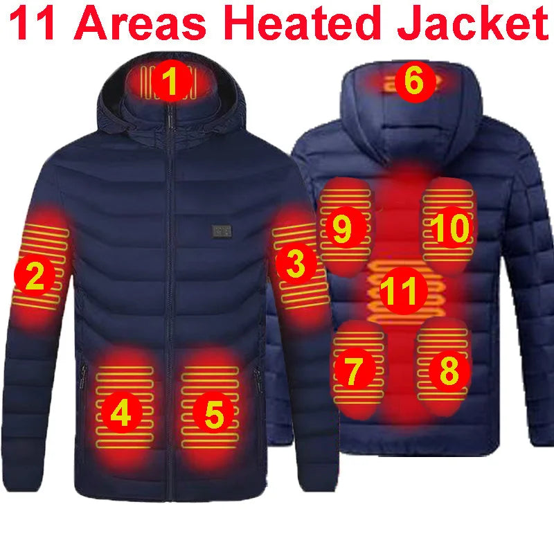 Heated Jacket For Men Winter USB Electric Heating Jacket
