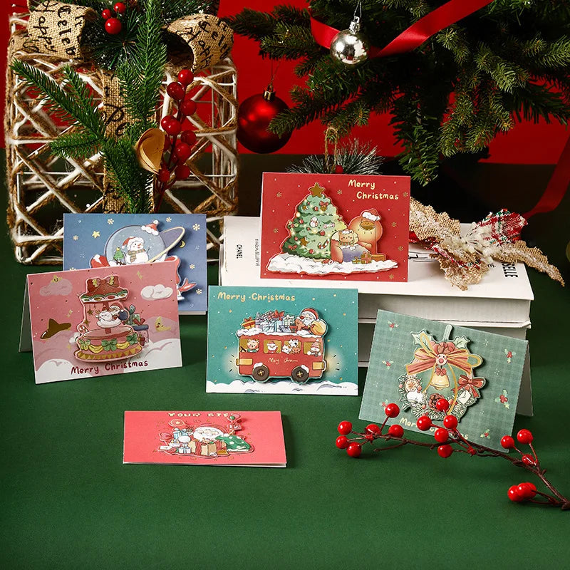 Christmas Greeting Card Kids Mini Christmas Blessing Greeting Cards