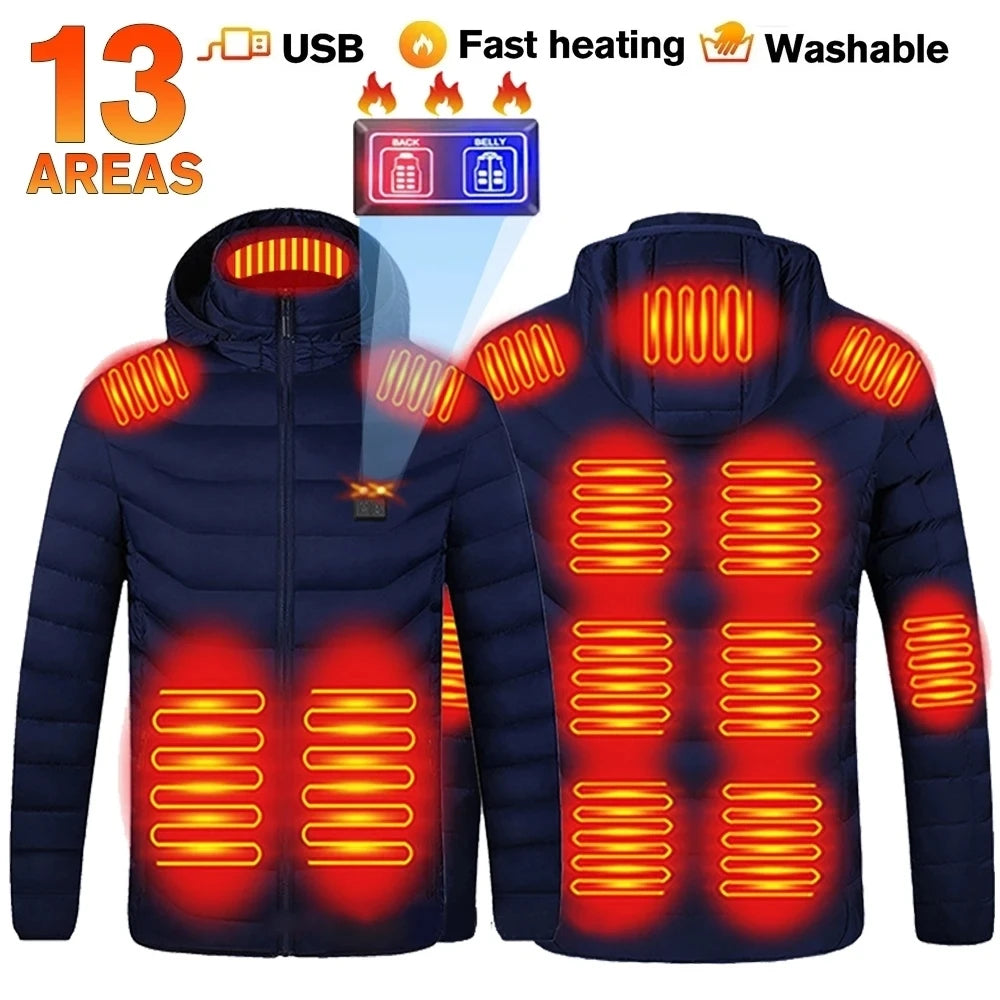 Heated Jacket For Men Winter USB Electric Heating Jacket