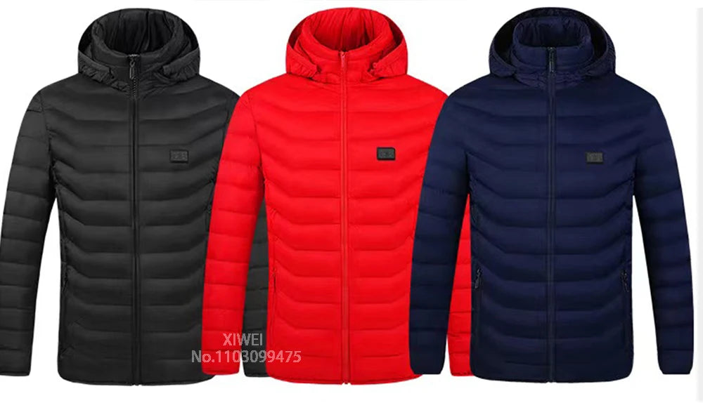 Heated Jacket Men Women USB Electric Self Heating Jacket Winter Coat