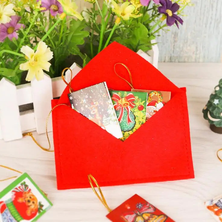 Paper Envelopes Christmas Xmas Tree Hanging Card