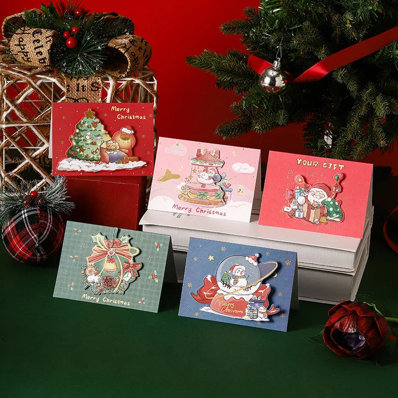 Christmas Greeting Card Kids Mini Christmas Blessing Greeting Cards