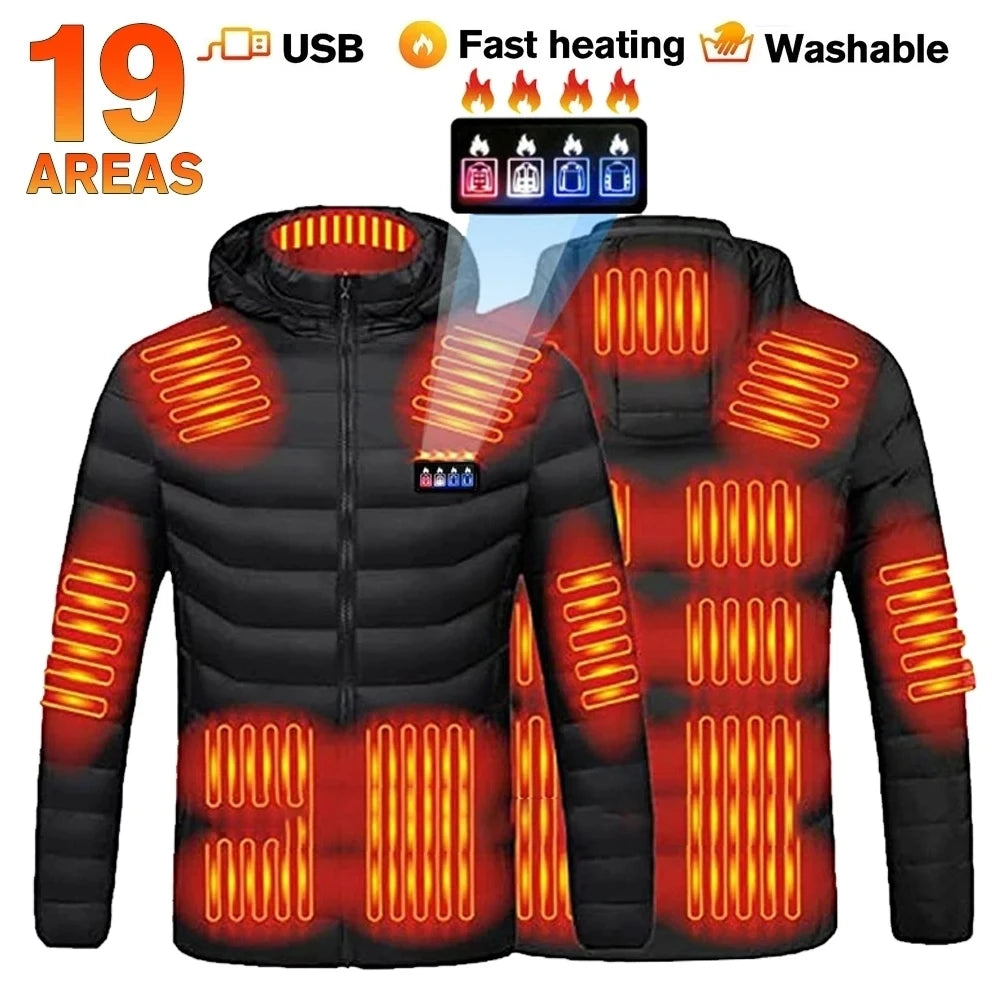 Heated Jacket For Men Winter USB Electric Heating Jacket
