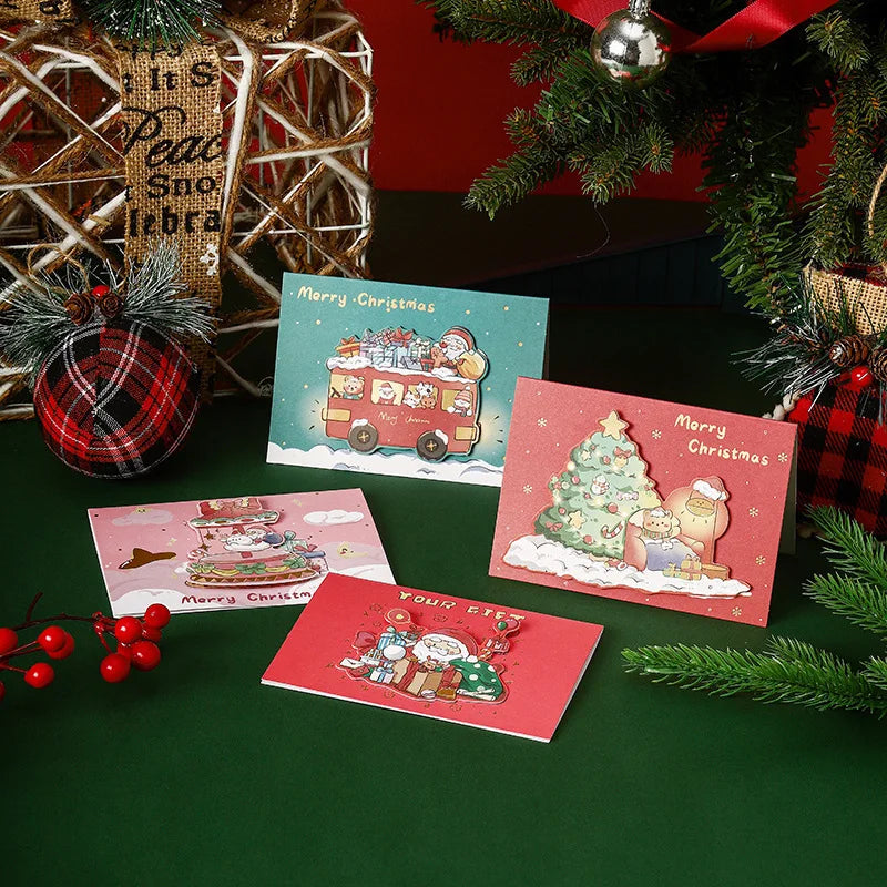 Christmas Greeting Card Kids Mini Christmas Blessing Greeting Cards