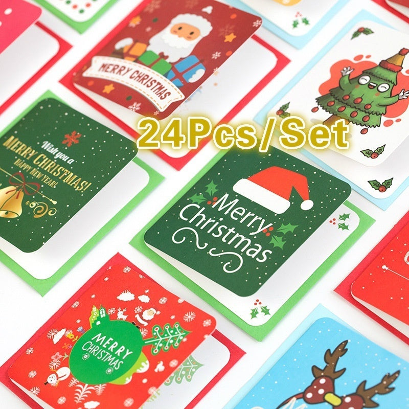 Christmas Greeting Card Kids Mini Christmas Blessing Greeting Cards