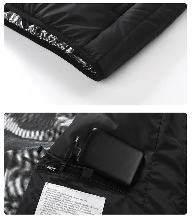 Heating Areas Jacket Men's Winter