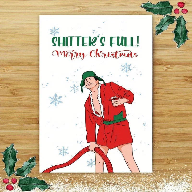 Merry Christmas card, Christmas greetings card