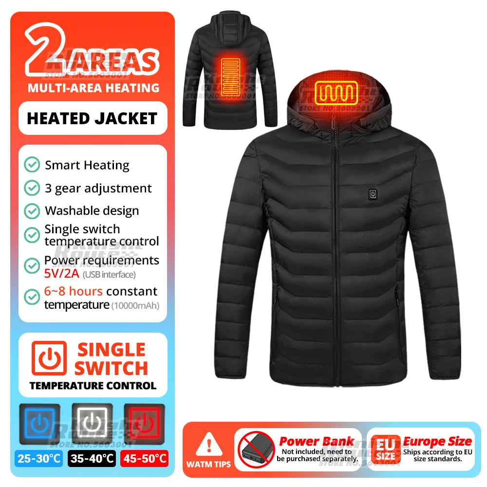 Men's Women's Motorcycle Jacket USB Electric Heating Jacket