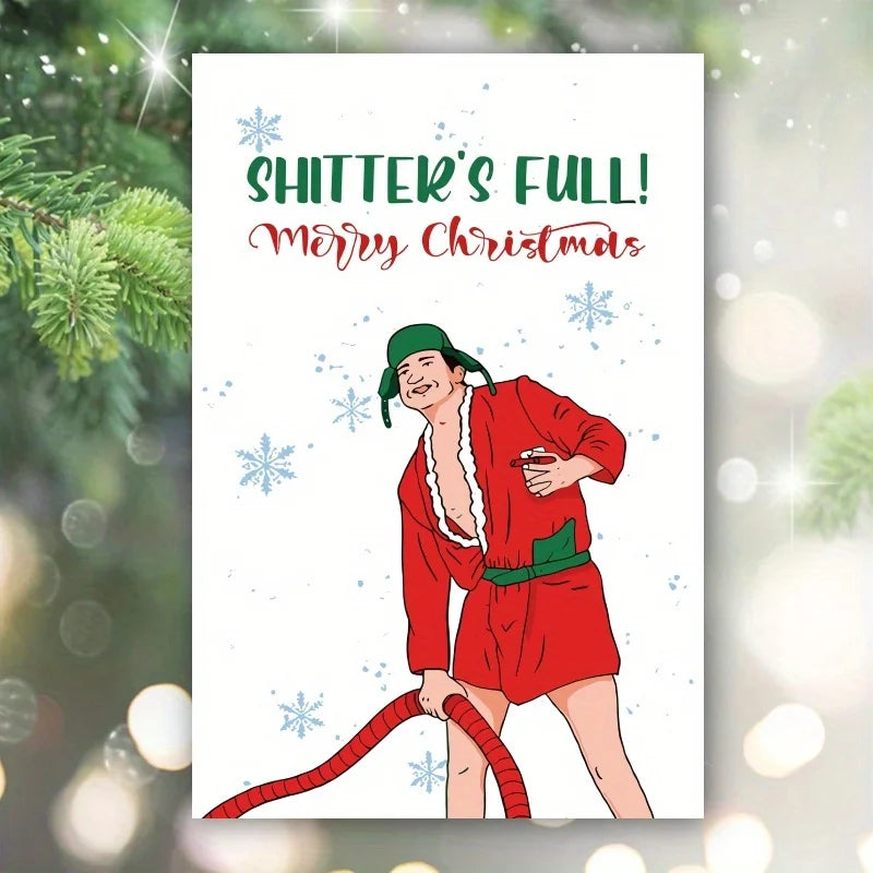 Merry Christmas card, Christmas greetings card