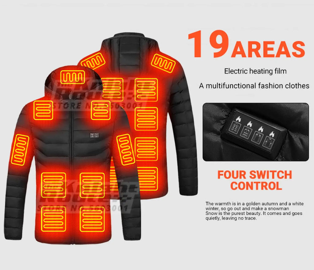 Men's Women's Motorcycle Jacket USB Electric Heating Jacket