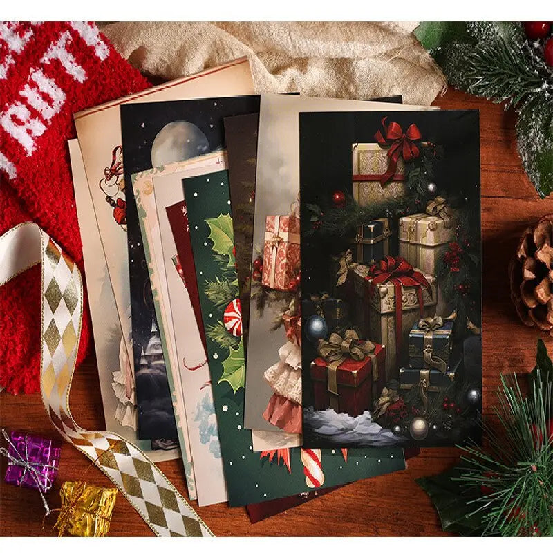 bag Christmas Postcard Christmas Scene